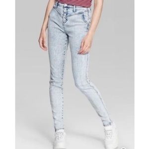 Wild Fable High Rise Button Fly Acid Wash Jeans Sz 12